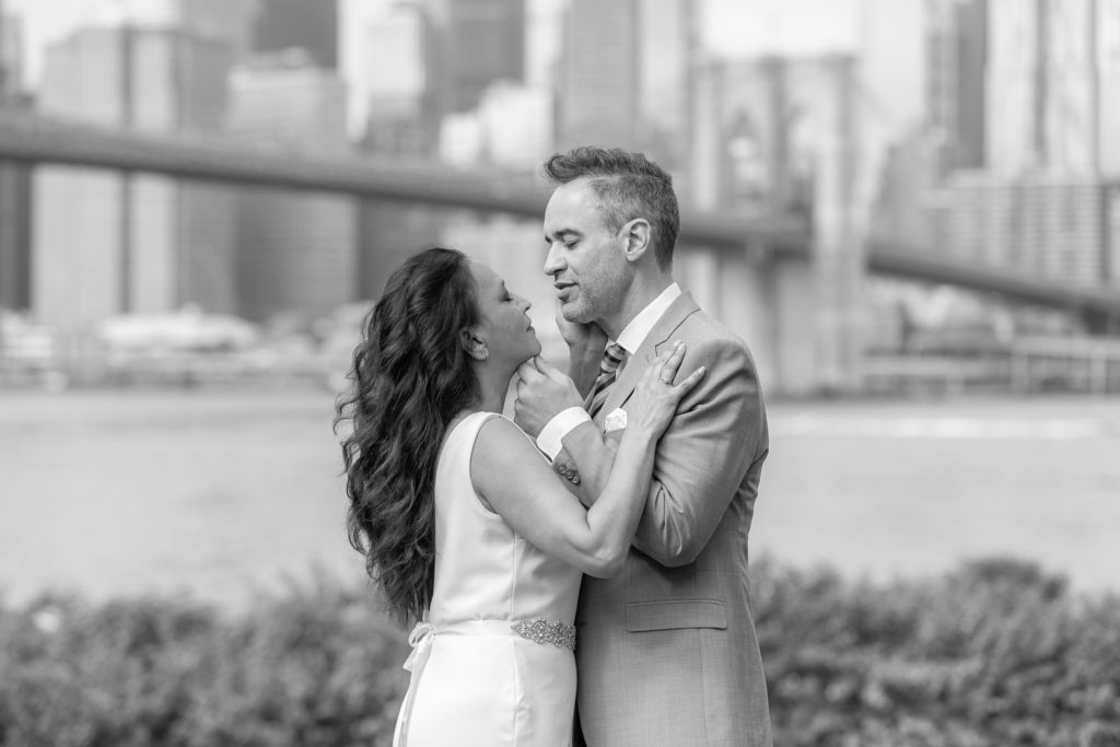 Brooklyn Bridge Park Wedding by destination wedding photographer Julie Ferneau