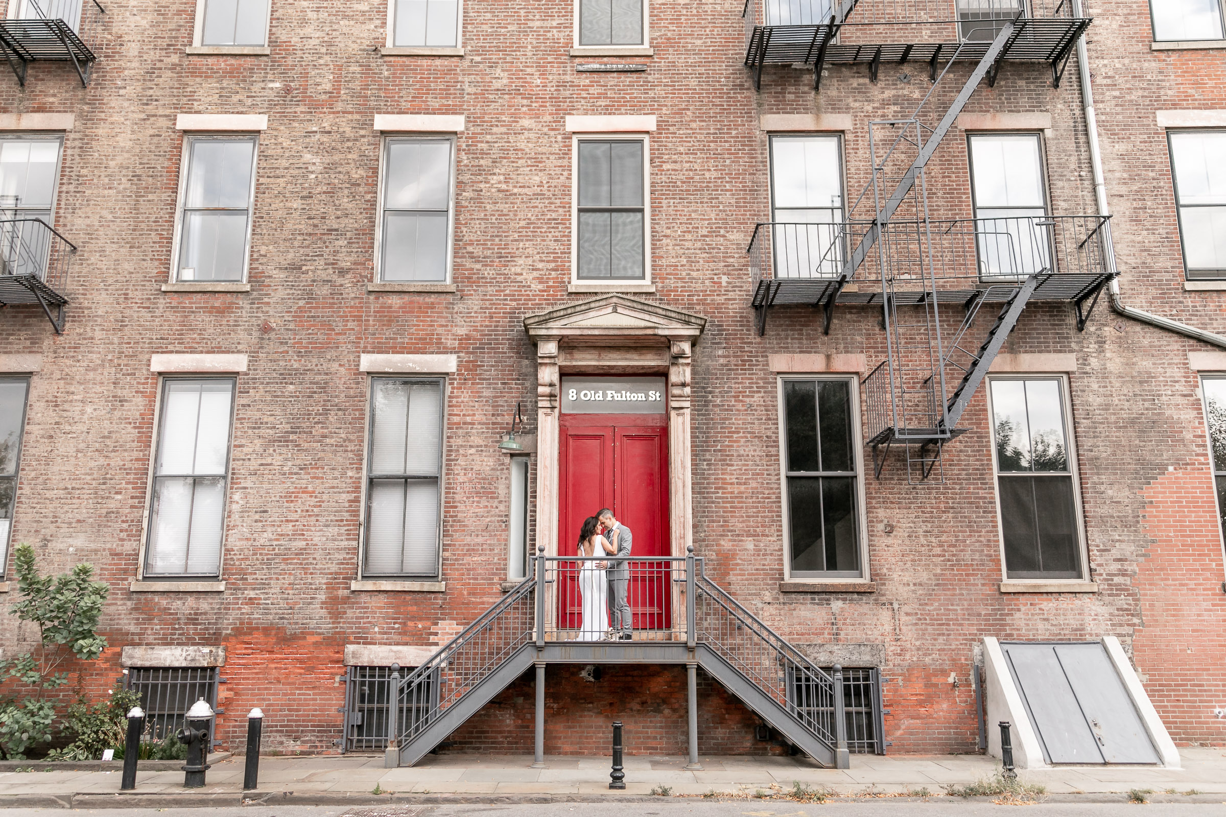 1 Fulton Street Red Door Brooklyn Wedding Photo by Julie Ferneau Photography